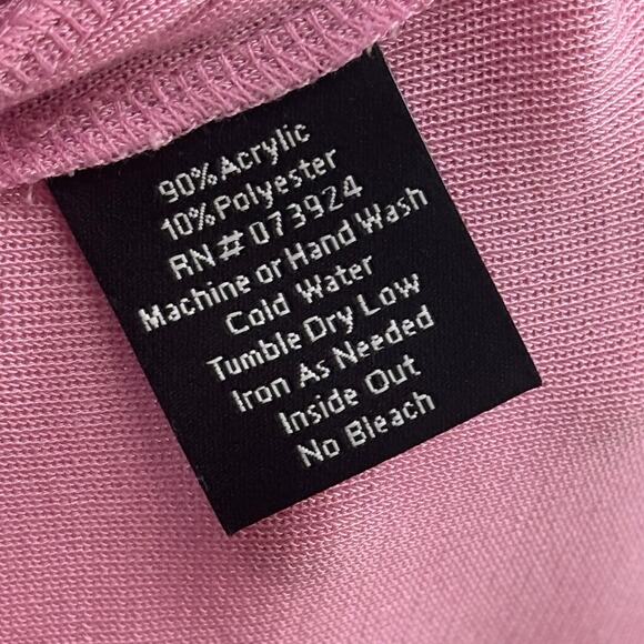 Misook Pink Scoop Neck Classic Knit Tank Top - Picture 9 of 9